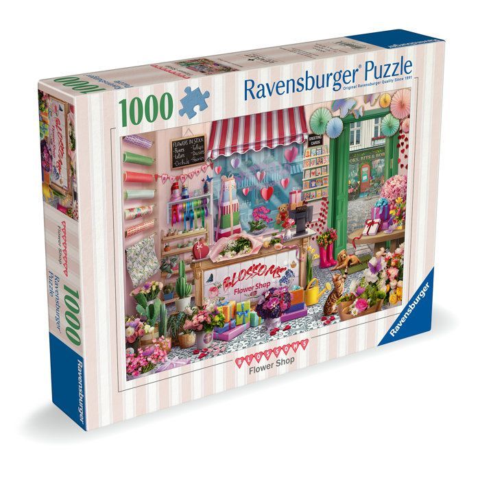Ravensburger - Adult Puzzle - 1000-piece puzzle - The Flower Shop - Ages 14+ - Premium quality puzzle - 12001727