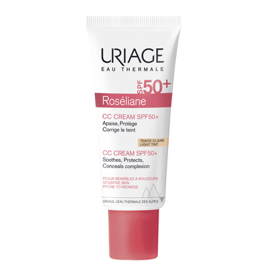 Uriage Roséliane CC krém SPF50 nyugtató, egységesítő, ragyogást adó krém 40 ml