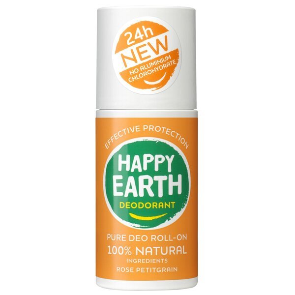 Dezodorant v valju Happy Earth Rose Petitgrain 75 g
