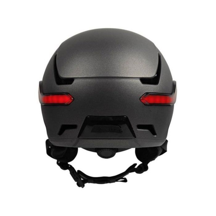 Casco da bici Tnb URBAN MOOV VIZION LED con luce freno automatica - Grigio - L