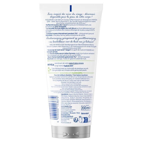NIVEA Q10 učvrstitveni in poživljajoči serum za telo<br>200 ml