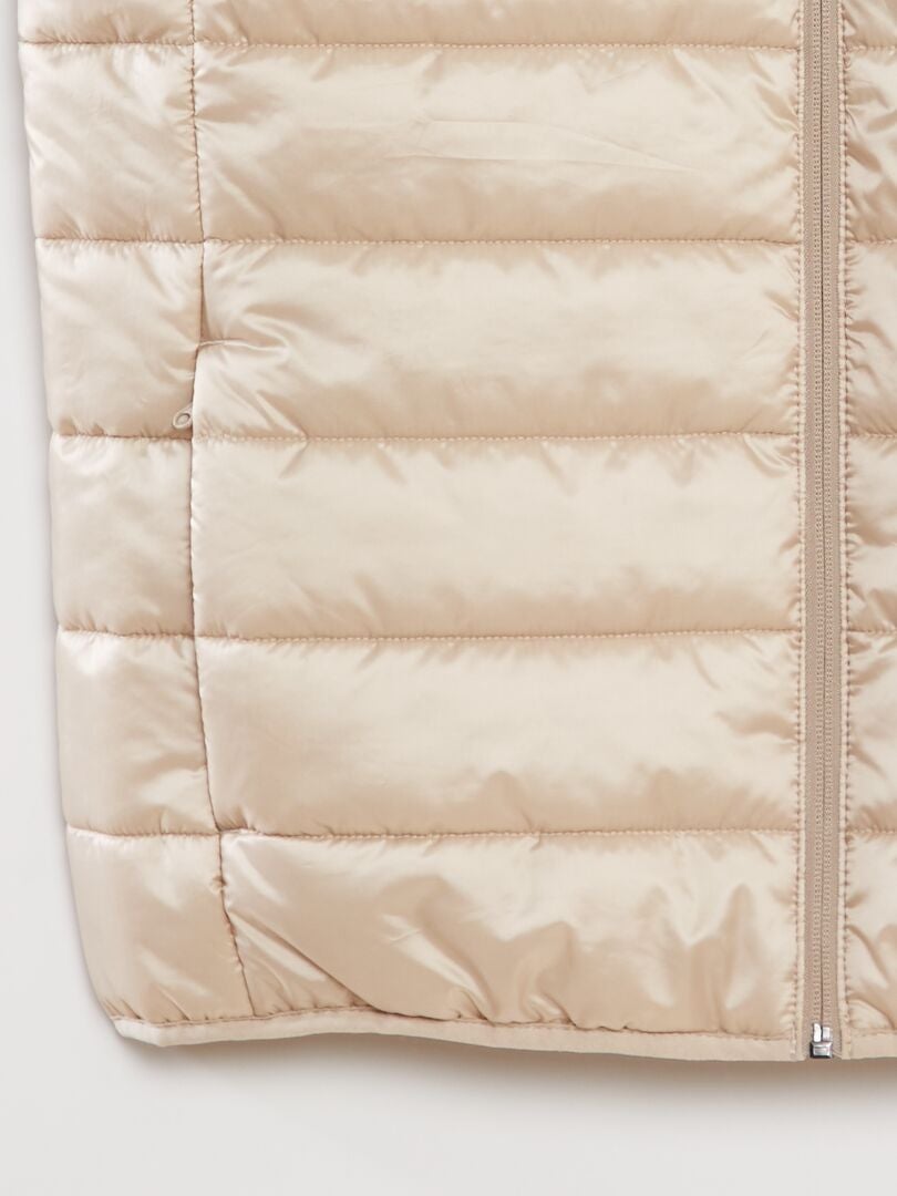 Donsjack gemaakt van gerecyclede flessen - beige