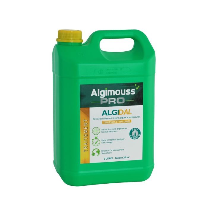Algidal Kurative und Präventive Behandlung für Terrassen und Pflasterflächen 5L - 003003 Algimouss