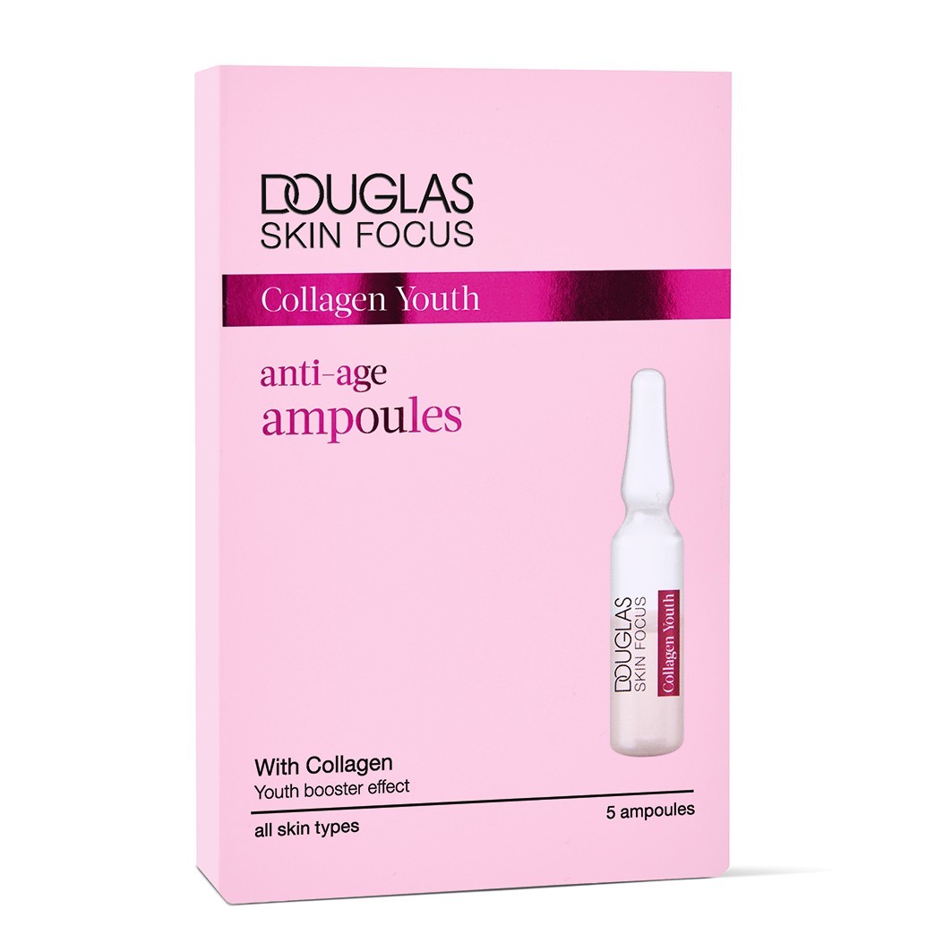 „Douglas Collection“ ampulių serumas „Skin Focus Collagen Youth Anti-Age“ ampulės 5 x 1,5 ml – 1 vnt.
