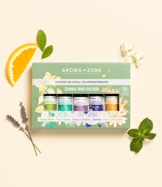 Zestaw roll-onów aromaterapeutycznych, zestaw 5 organicznych roll-onów: Aromaterapia uniwersalna
