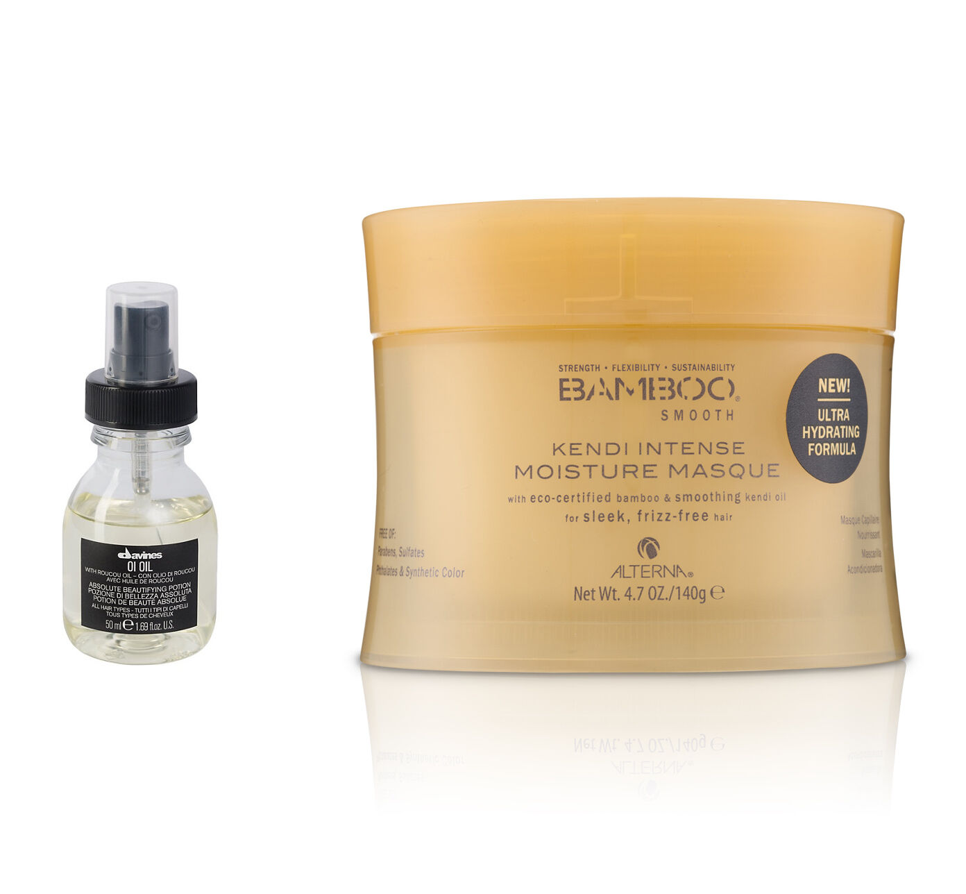 Davines OI eļļa un bambusa gludais Kendi intensīvais mitrums