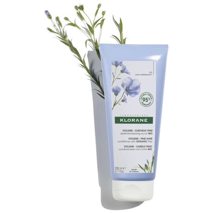 KLORANE Conditioner met biologisch lijnzaadextract 200 ml voor fijn haar