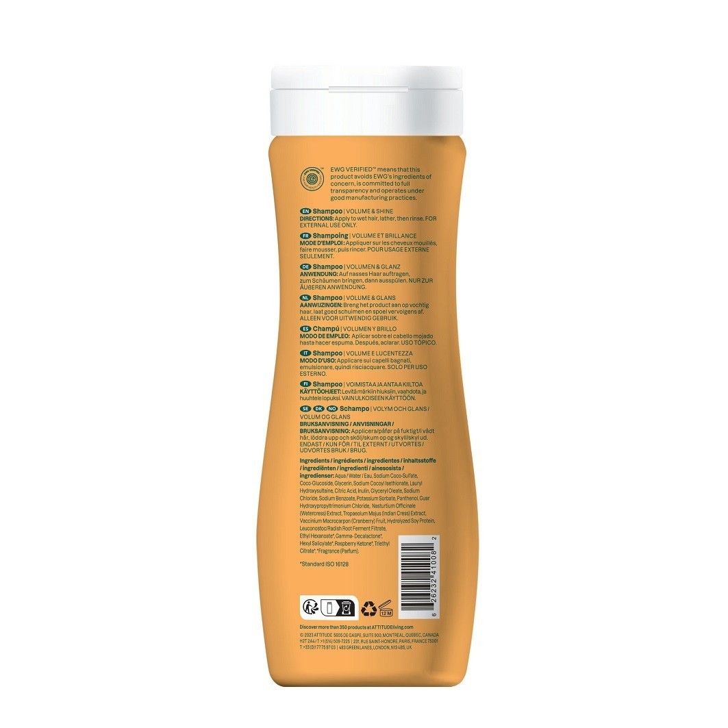 Attitude Super Leaves Science šampon - volumen i sjaj - 473ml