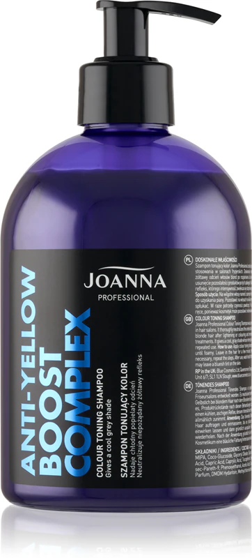 Joanna Professional Color Boost Complex revitalizačný šampón pre blond a šedivé vlasy