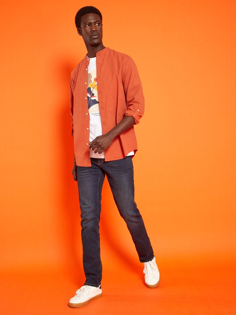 Slim jeans - L32 - Indigoblauw