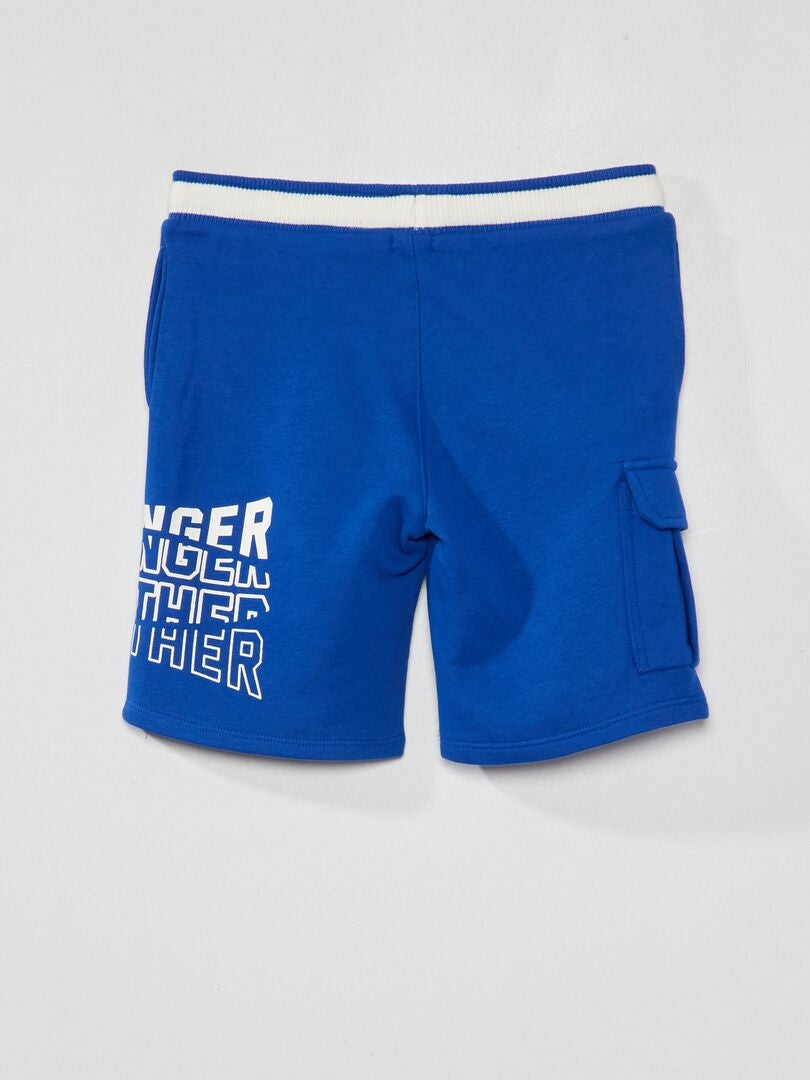 Bermudas de felpa francesa - AZUL
