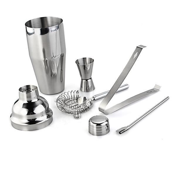 Conjunto para Coquetel - WASDK - 5 Peças - Aço Inoxidável - Coqueteleira de 750ml - Pode ser lavado na lava-louças