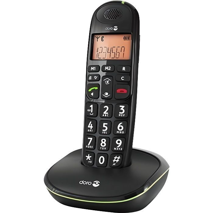 Doro PhoneEasy 100W Zwarte Seniorenvriendelijke Telefoon zonder…