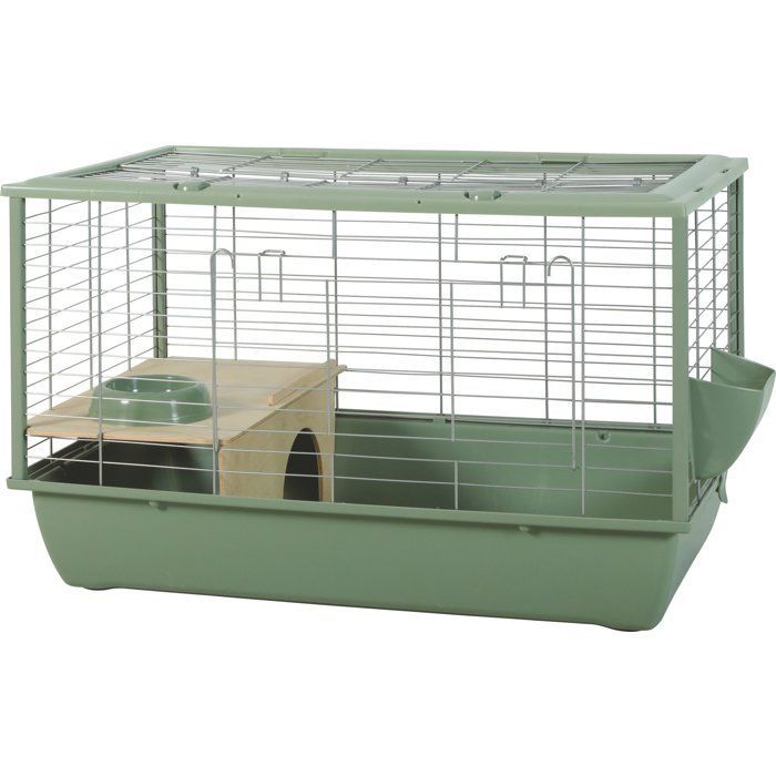 ZOLUX Cage grillagée cochon d'inde et rongeur Néolife - 80 x 52,5 x 48 cm  - Vert