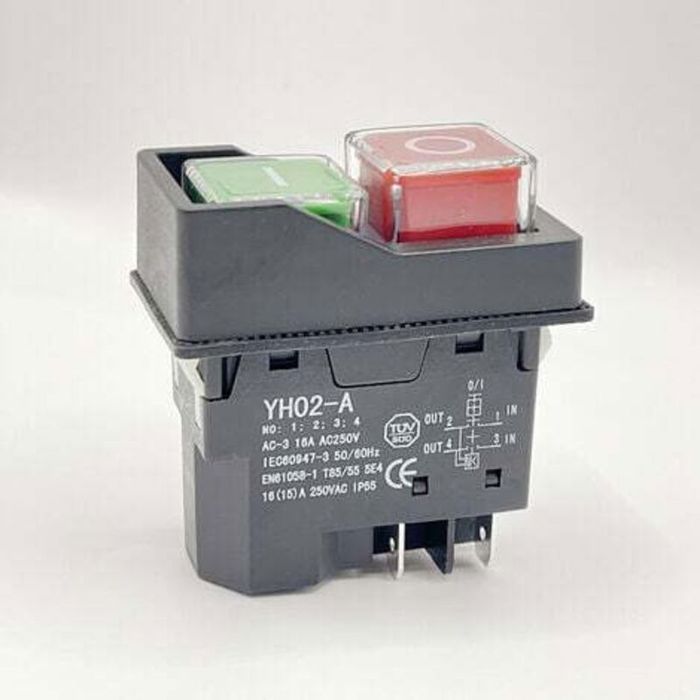 Mezcladora de concreto eléctrica con interruptor de encendido/apagado, interruptor electromagnético CK21B/250V, carburador de 5 pines.