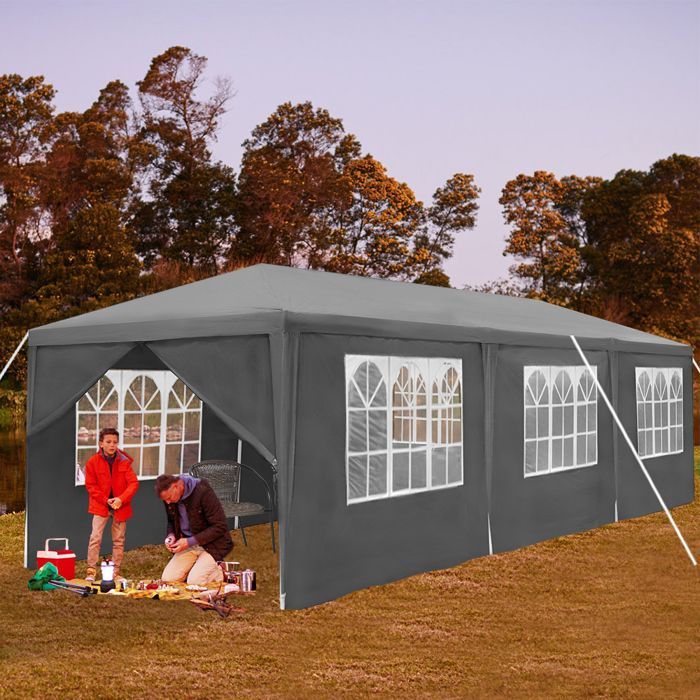 Tonnelle de jardin - XMTECH - 3x9m - Étanche - Autoportante - Pratique