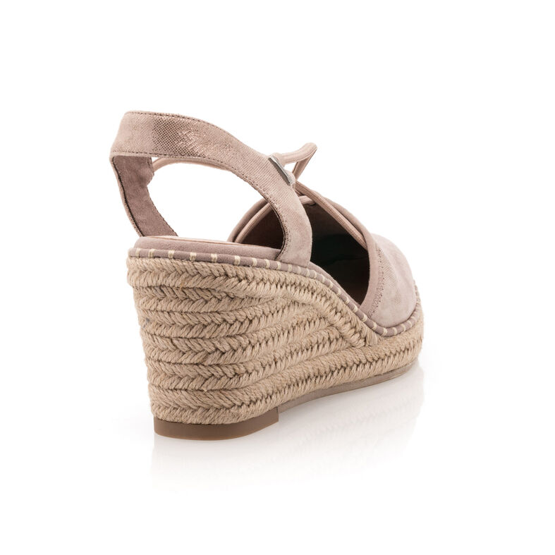 Dame lyserøde espadriller med rebsåler