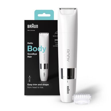 Braun Mini Trimmer Body BS1000 Mini Recortadora Eléctrica Pack 1 unidad 1 unidad