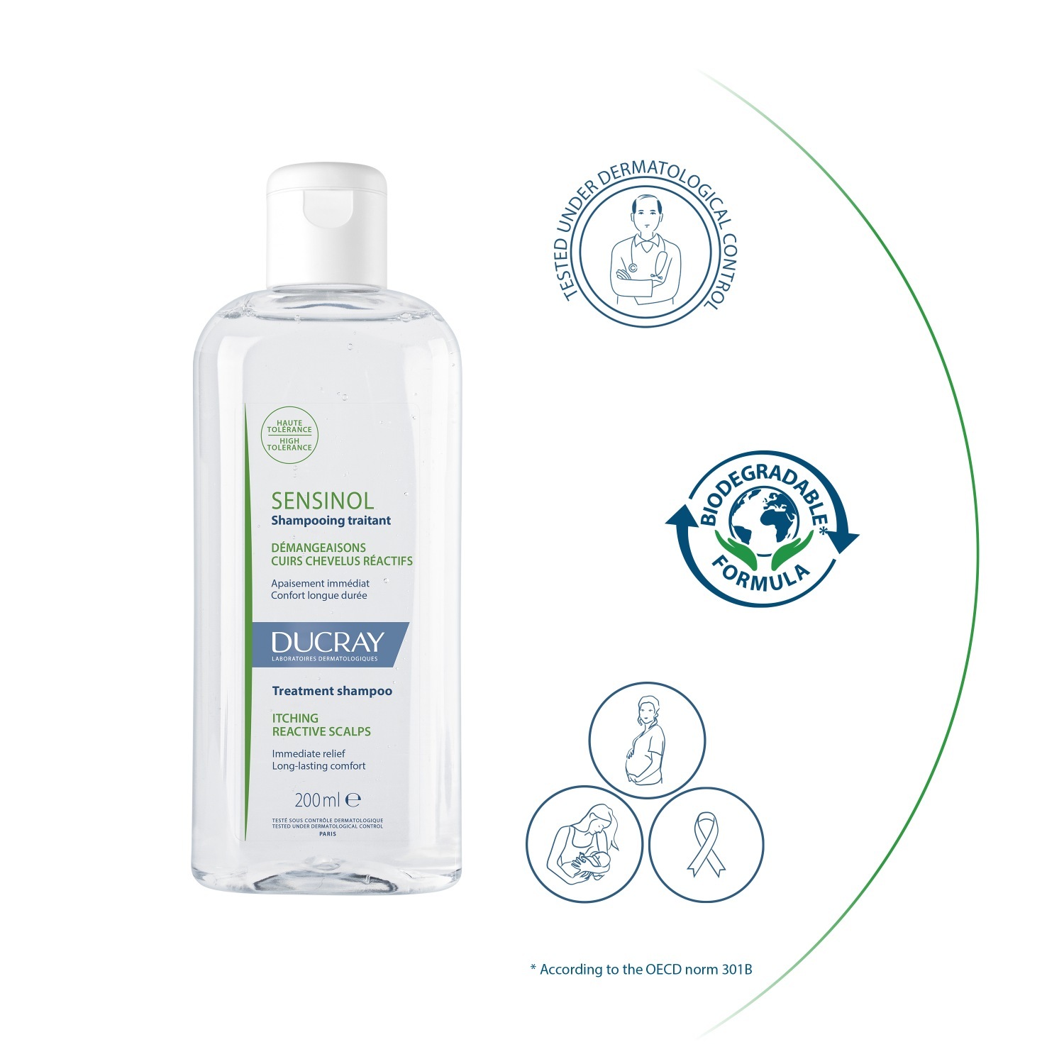 Ducray SENSINOL Care šampūnas - 200 ml