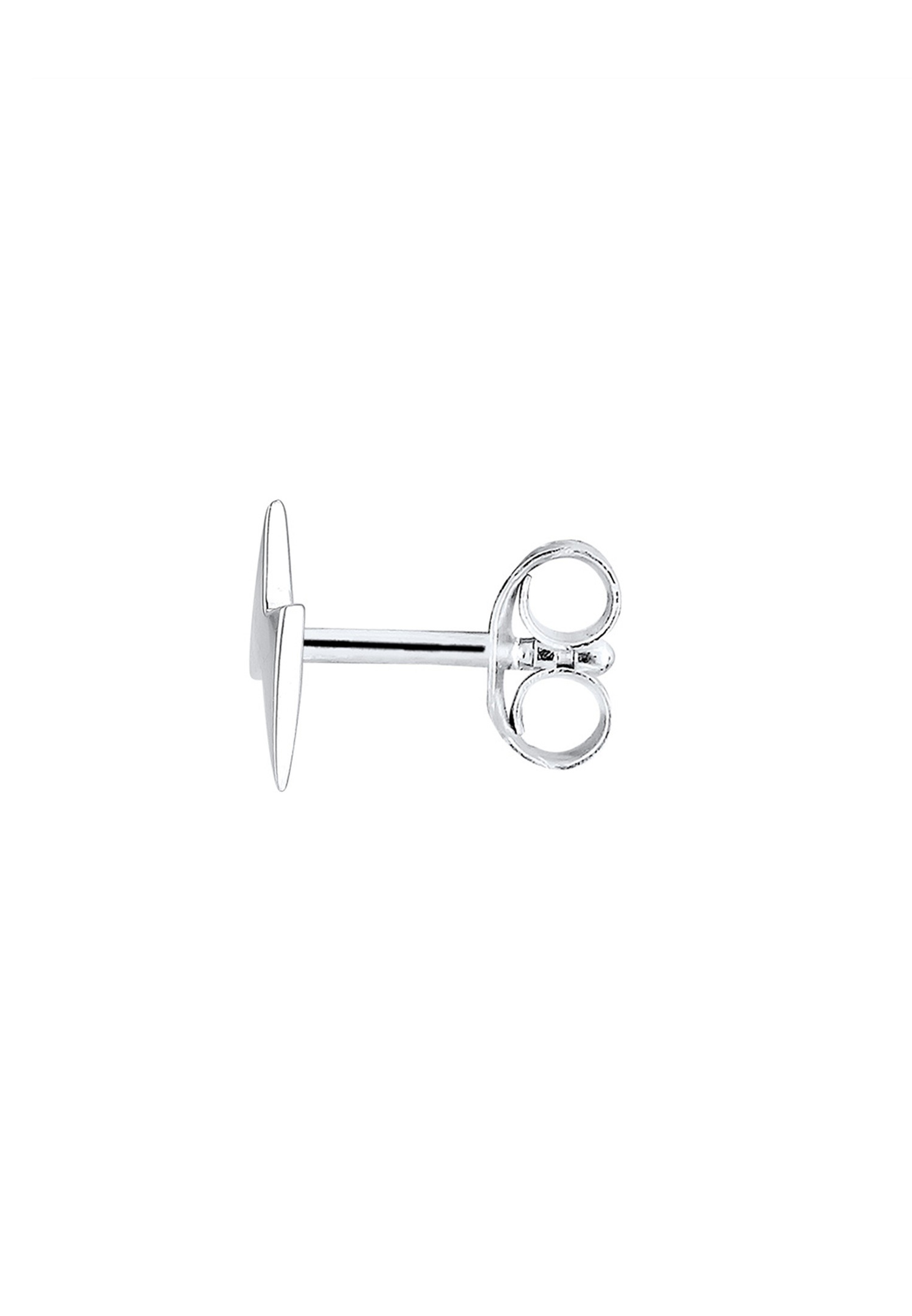 Elli Femmes clous d'oreilles tendance foudre pièce unique en argent sterling 925