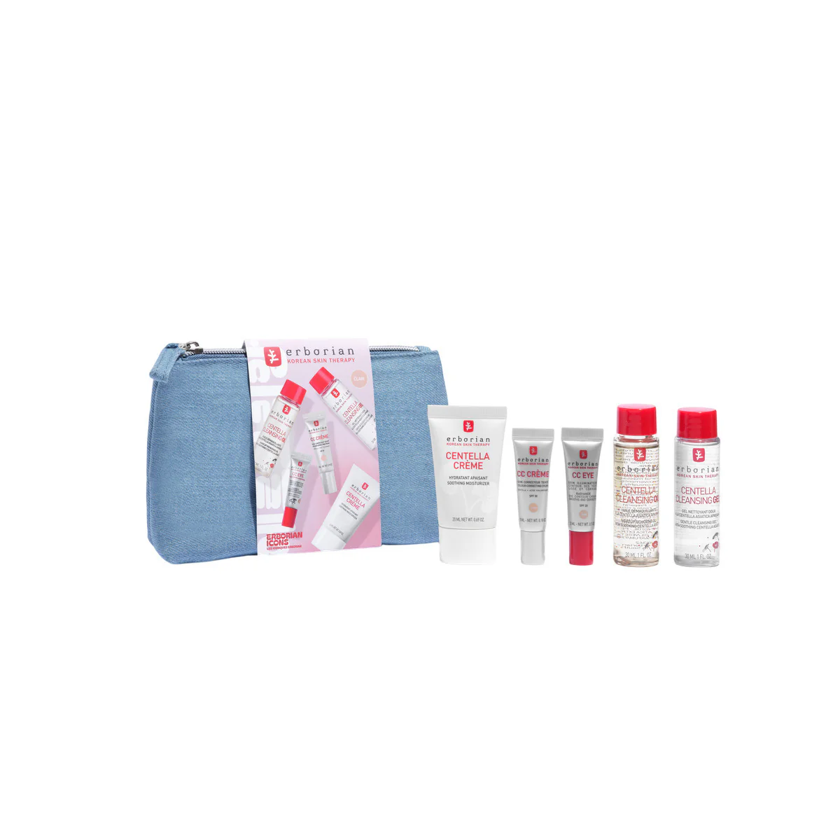 Centella Asiatica Discovery Kit Clair - Cofanetto Detergente, Olio detergente viso