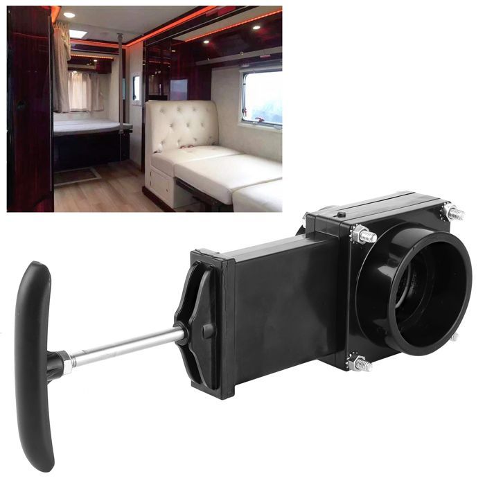 Válvula de drenaje para autocaravana - SHIPENOPHY - 50 mm - ABS - Junta de goma estanca - Resistente a la corrosión