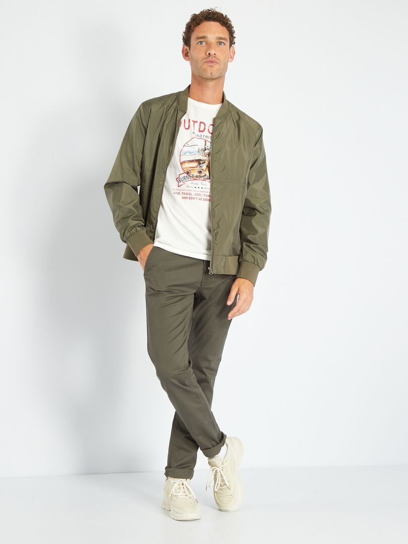 Calça chino slim - SWAT KHAKI