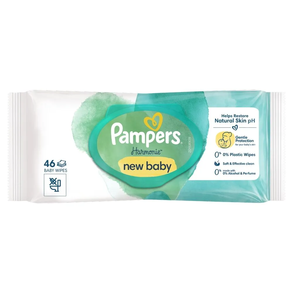 Pampers Harmonie New Baby Chusteczki nawilżane 46 szt.