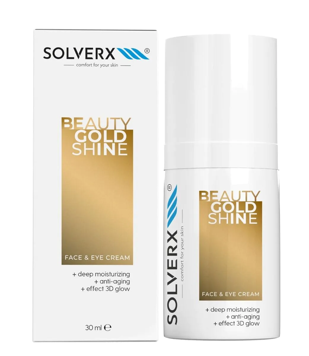 Solverx Beauty Gold Shine Krem do twarzy i pod oczy