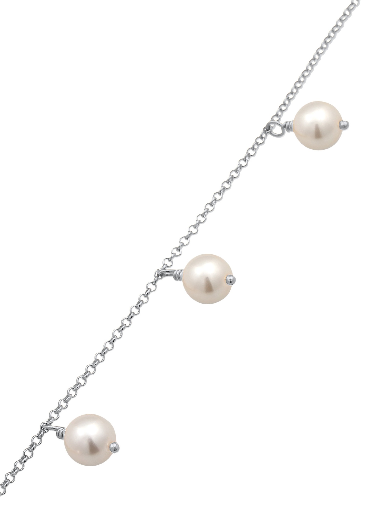 Nenalina Femmes Elégant Simple avec perles synthétiques en argent sterling 925