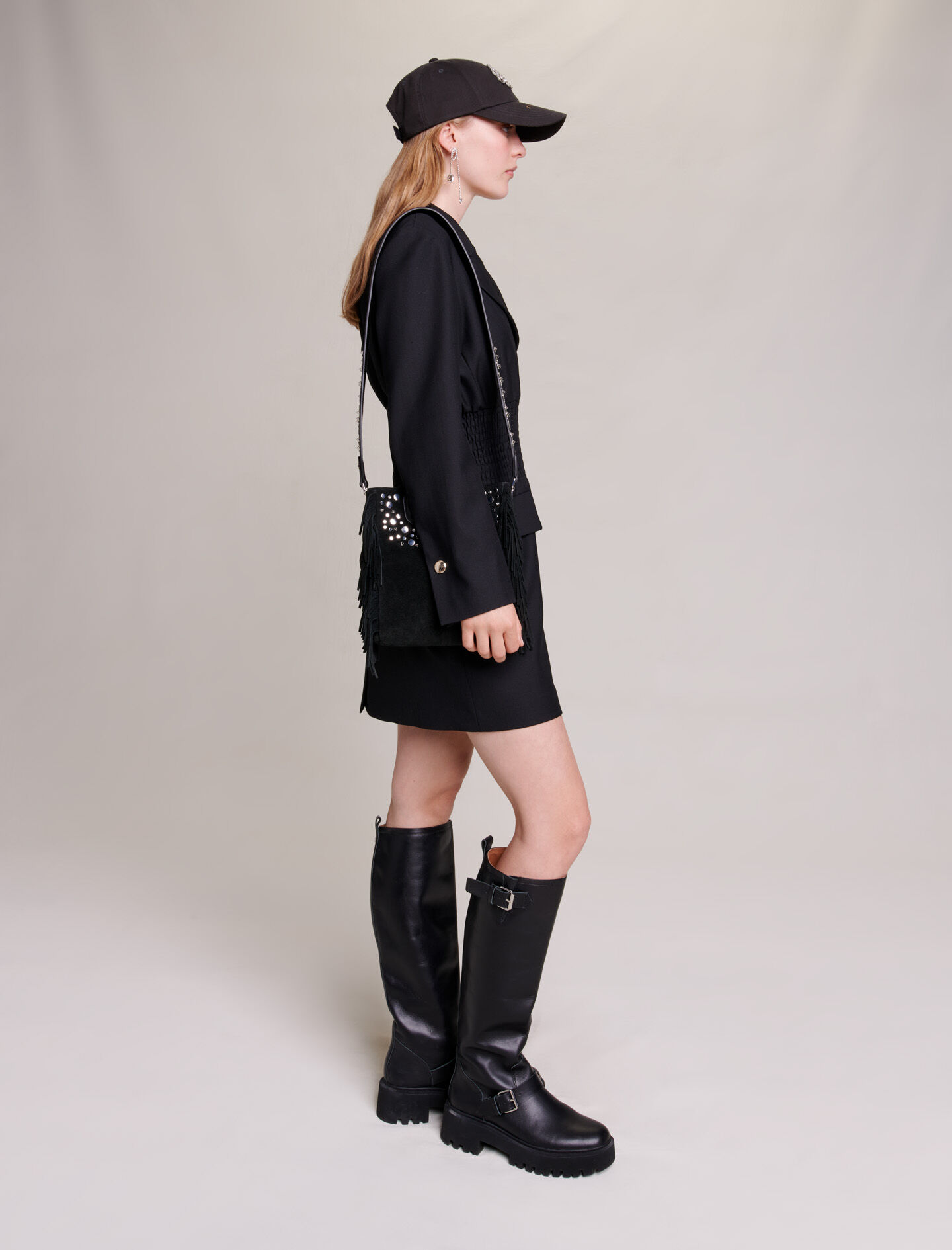 Rochie scurtă de smoking - Negru