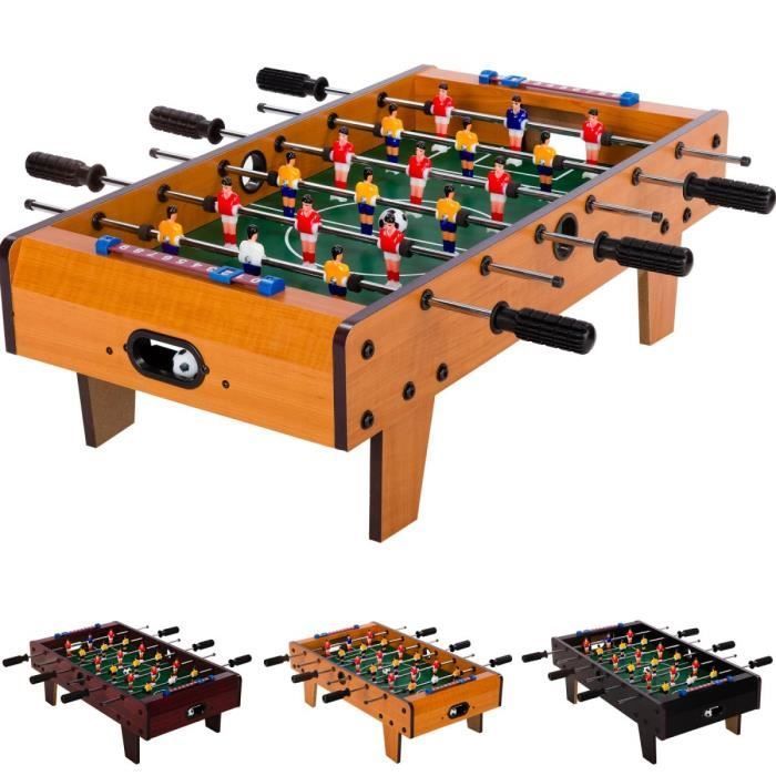 Baby-foot pour enfants - Mini Baby-Foot 70x37x25 cm - Effet bois - TUNIRO