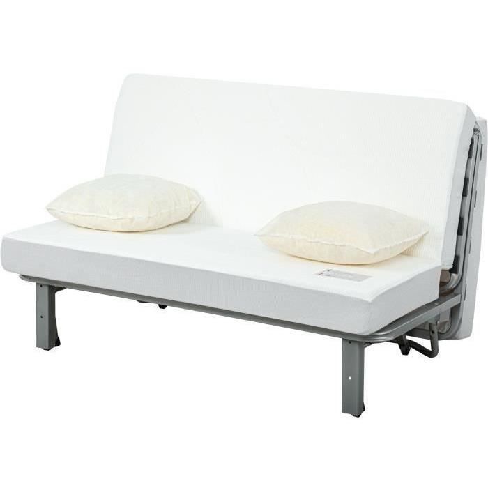 Nuage 3-zits slaapbank - Grijze stof - SIMMONS matras - Slaapoppervlak 188x138 cm
