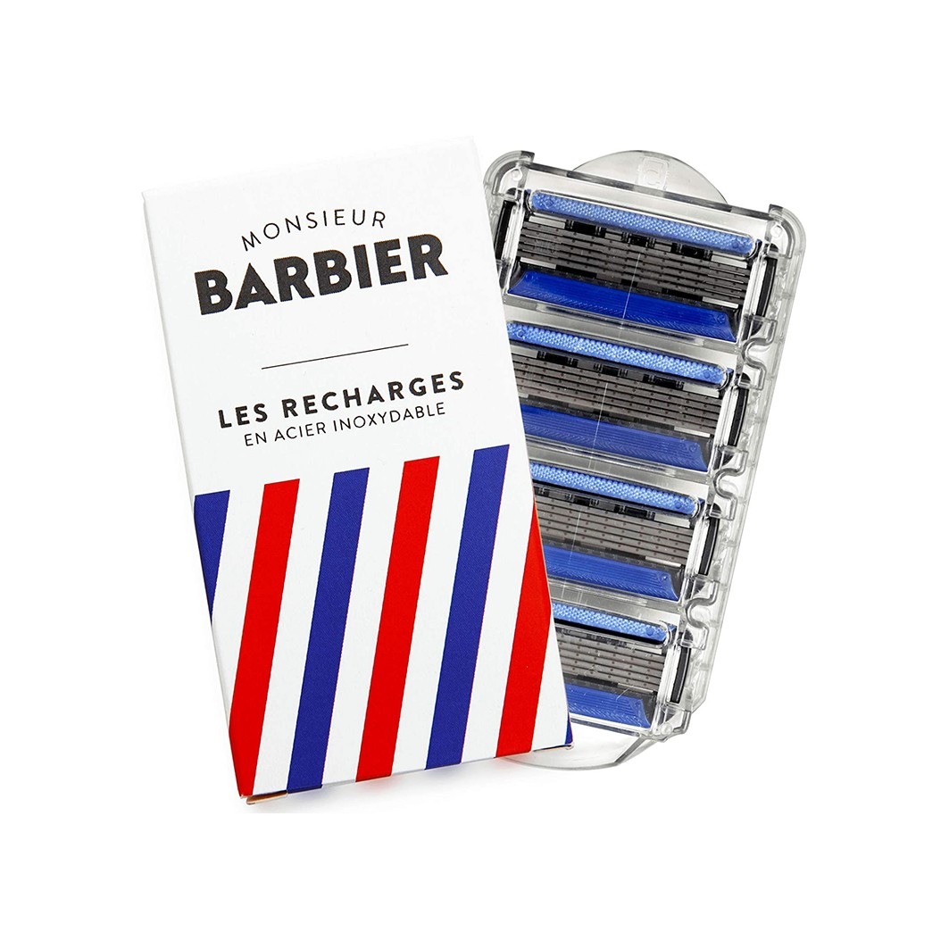 Set da barba Monsieur Barbier con scatola di scoperta di lamette da barba -