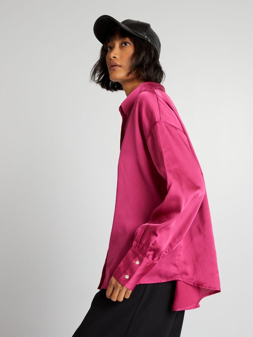 Satijnen nachthemd - ROZE
