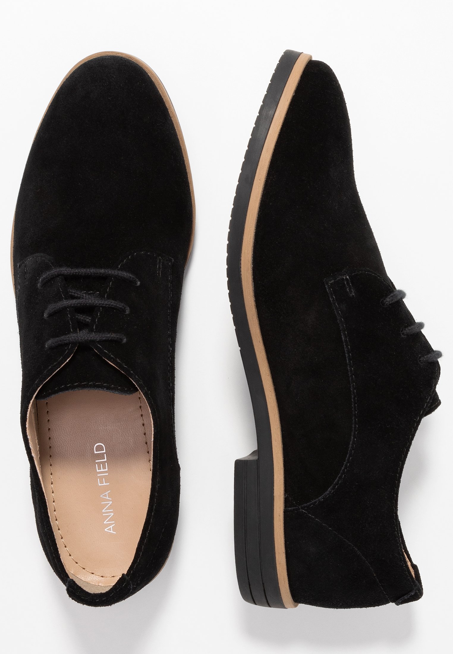 Chaussures en cuir Anna Field - à lacets - noires