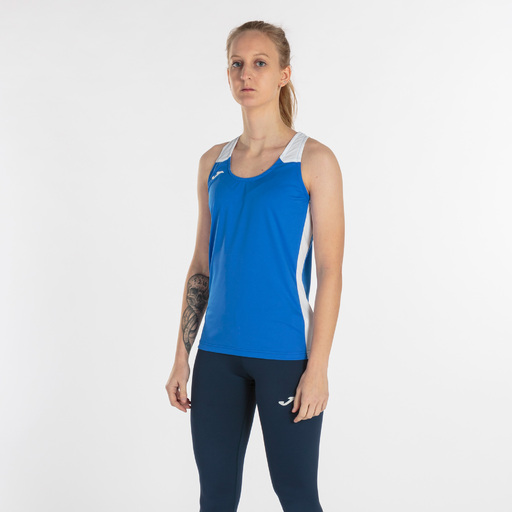 Camiseta Tirantes Joma Record Ii Royal Blanco