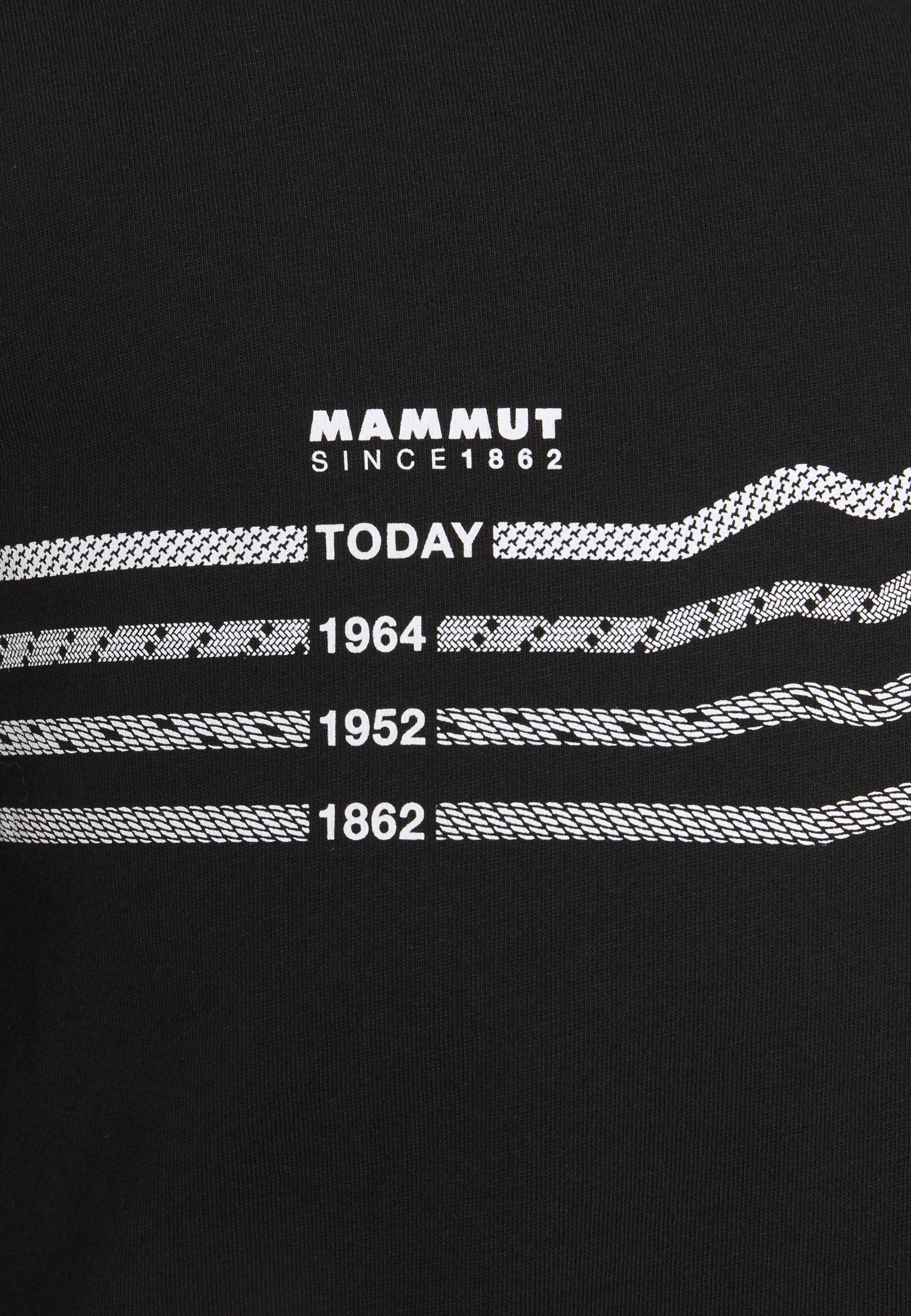T-shirt à imprimé mammouth - noir