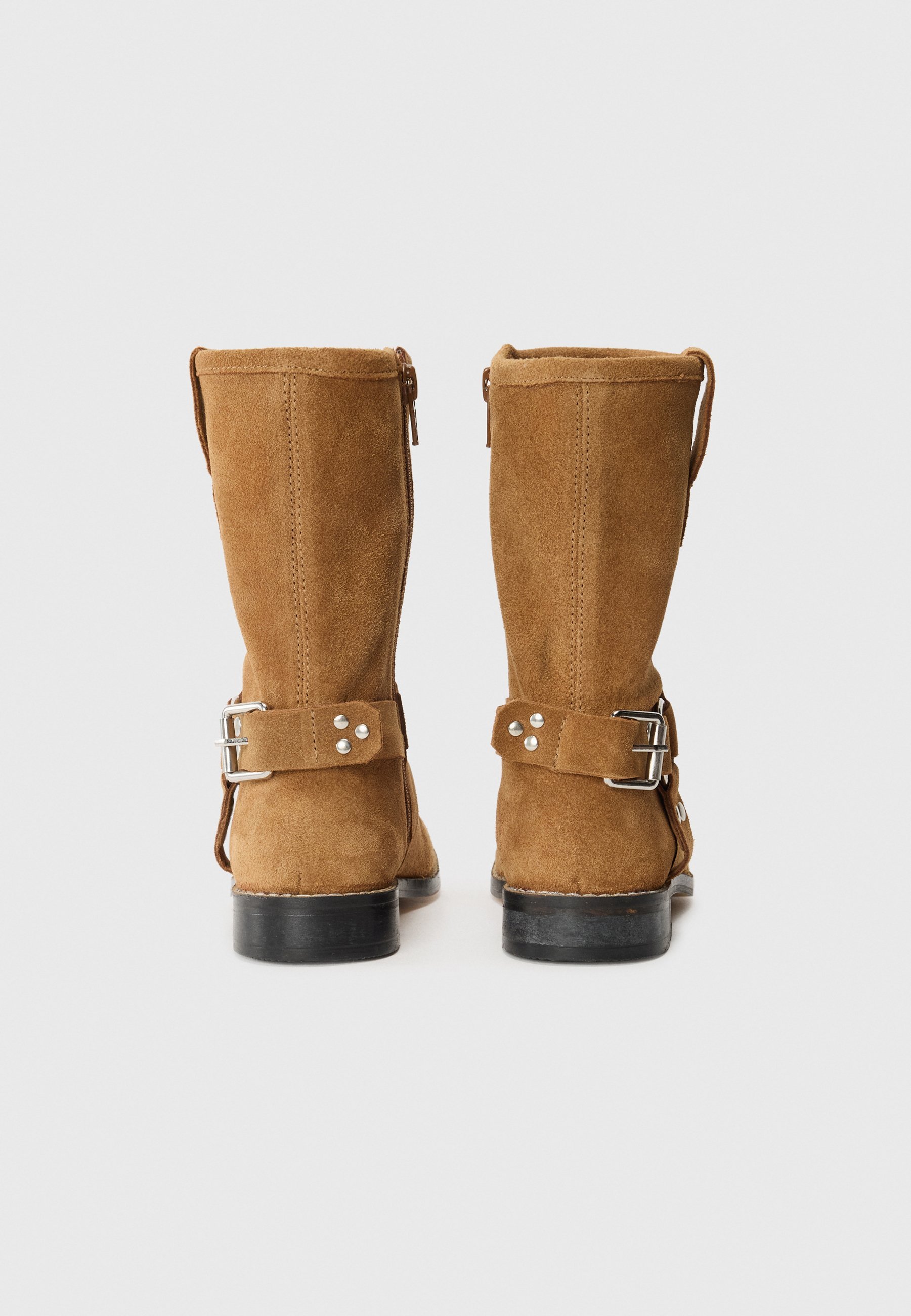 Stivali unisex in pelle Yourturn Kids - marroni