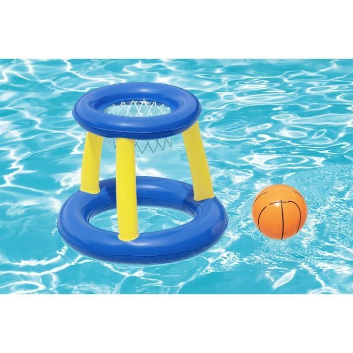 Schwimmender Basketballkorb für den Pool – BESTWAY – 52418 – Ball, 3 Ringe, 61 cm Durchmesser