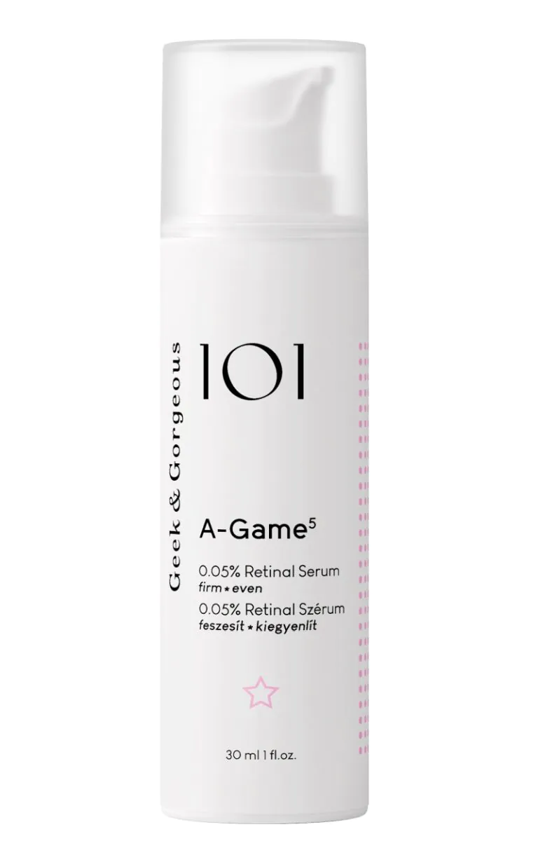 Geek & Gorgeous A-Game 5 przeciwzmarszczkowe serum z Retinalem 0,05%
