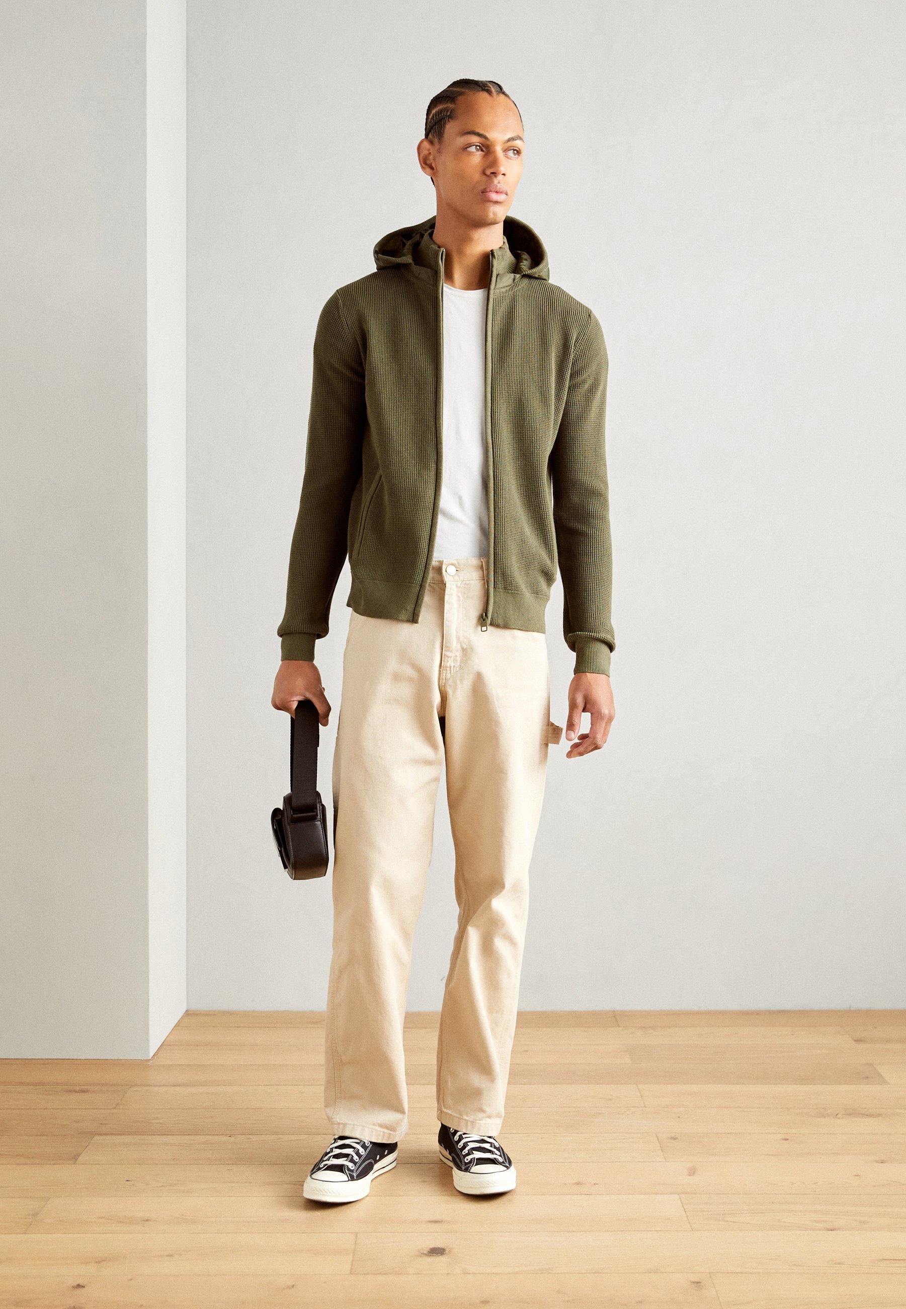 INDICODE JEANS Cardigan - olijfgroen
