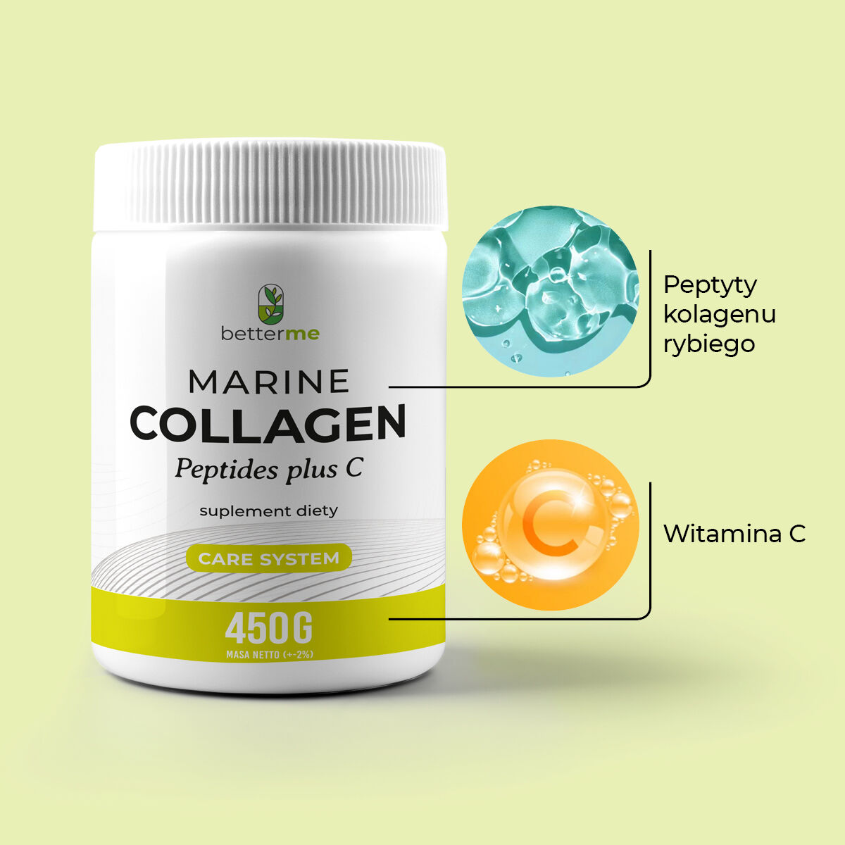 Peptides de collagène marin BetterMe + C
