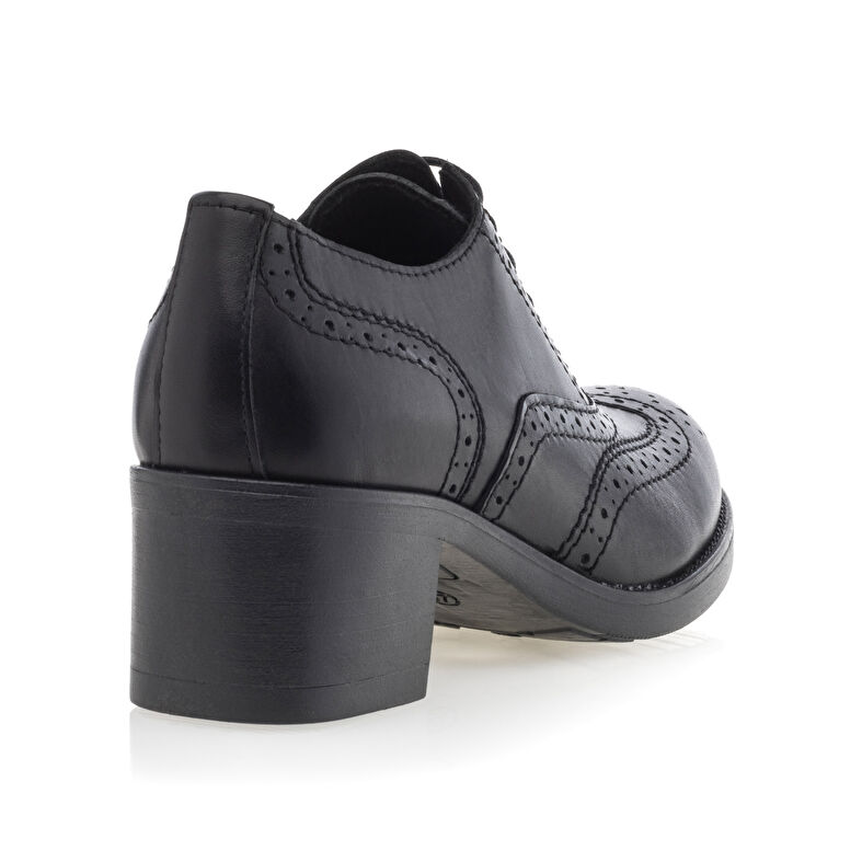 Schwarze Schnürschuhe für Damen / Derby-Schuhe
