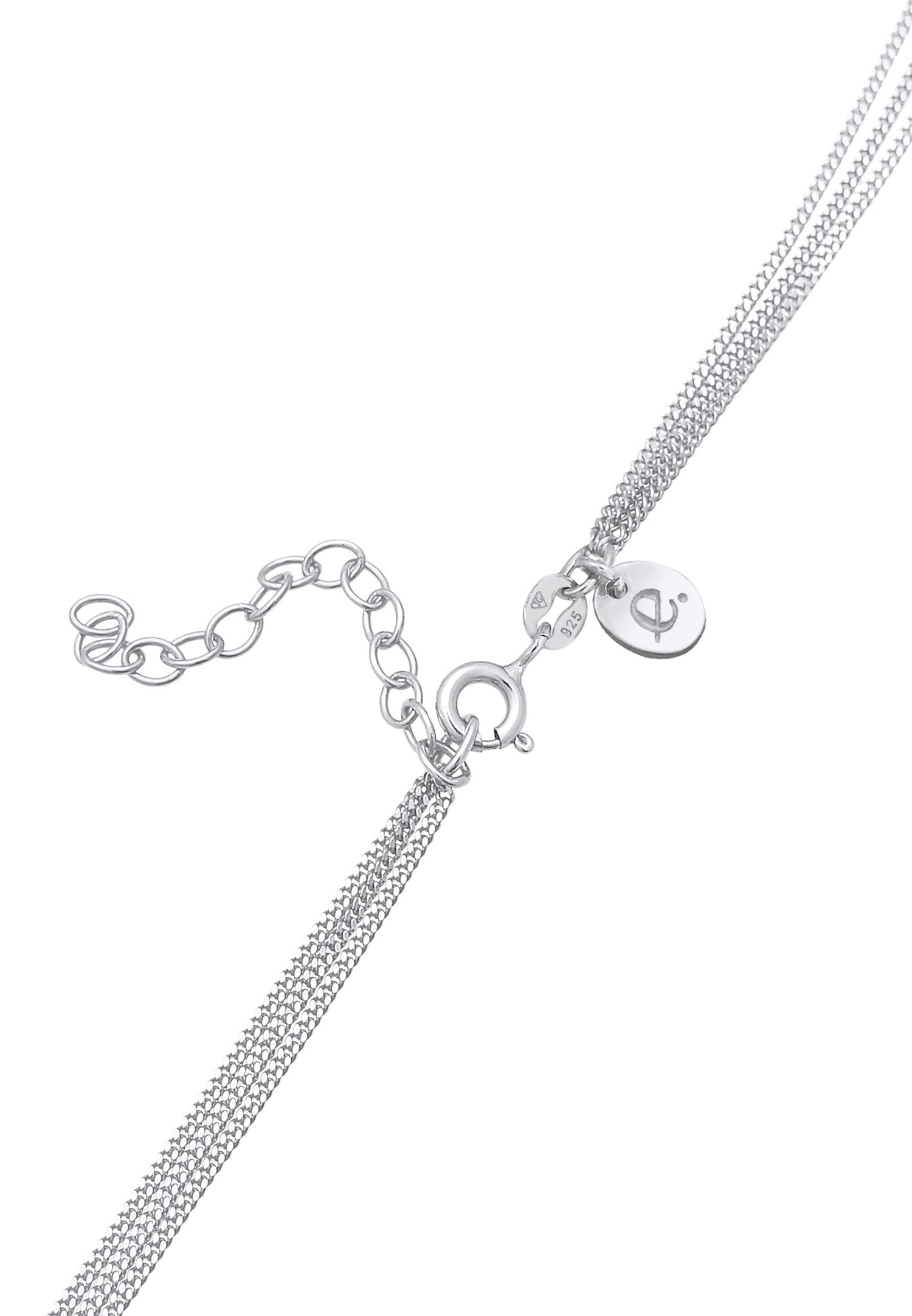 Elli PREMIUM Tour de cou pour dames avec tourmaline Lunestone et Labradorite en argent sterling 925