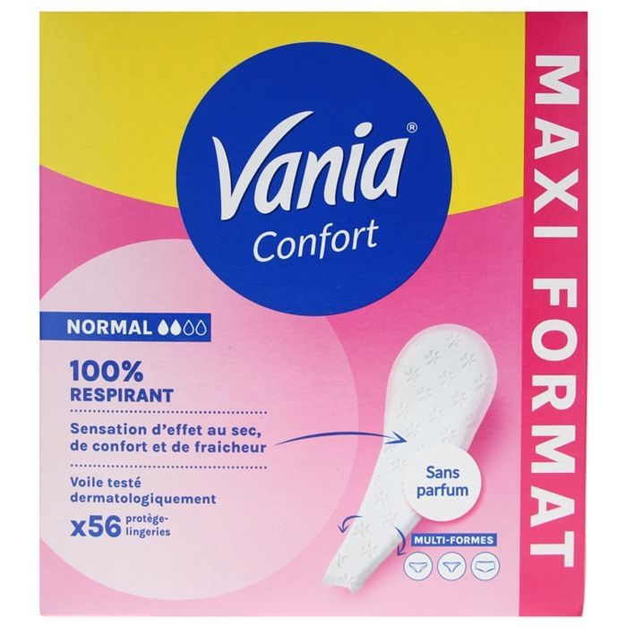 Vania Comfort Multi-Shape Panty Liners Normal 56 Lingerie Liners