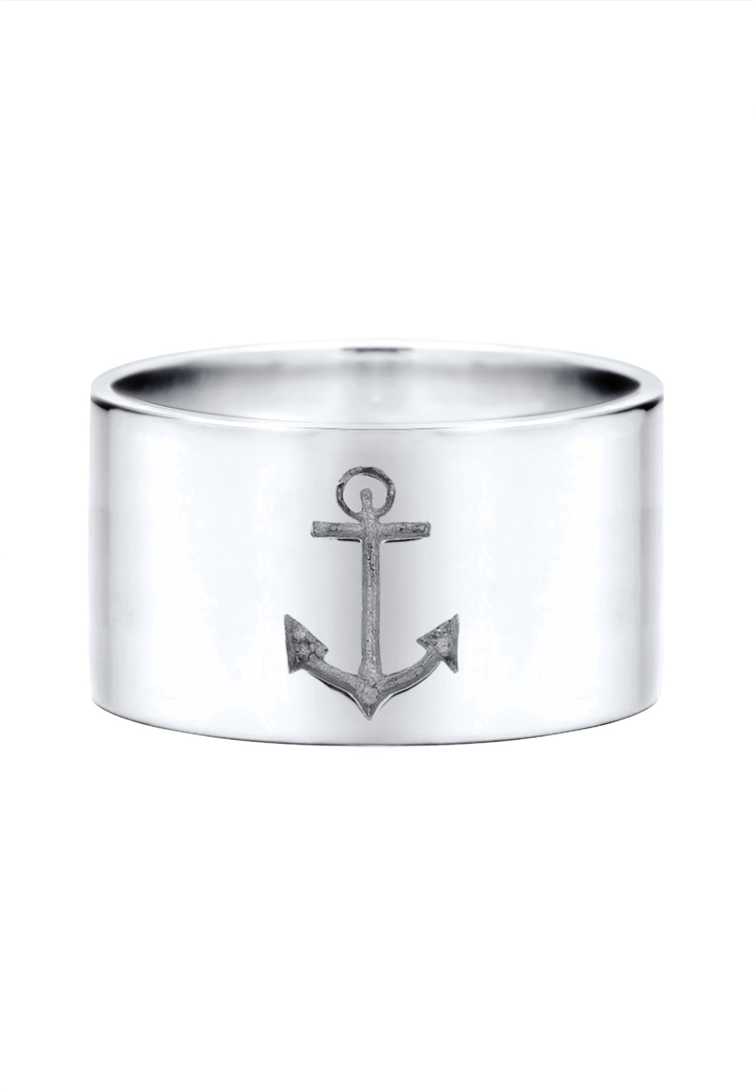 Elli Femmes Bande Ancre Motif Maritime en Argent Sterling 925