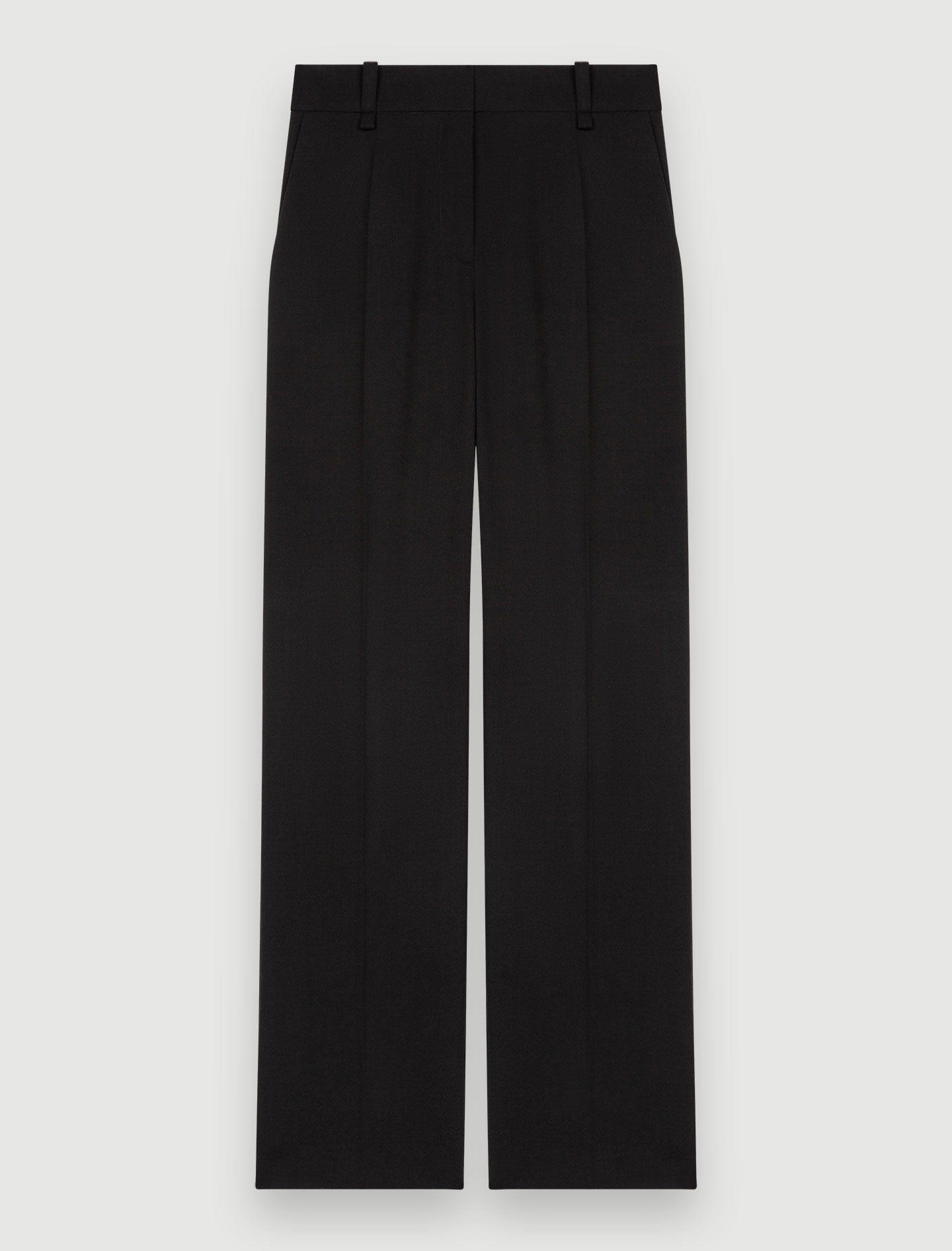 Pantaloni negri cu croi larg - Negru