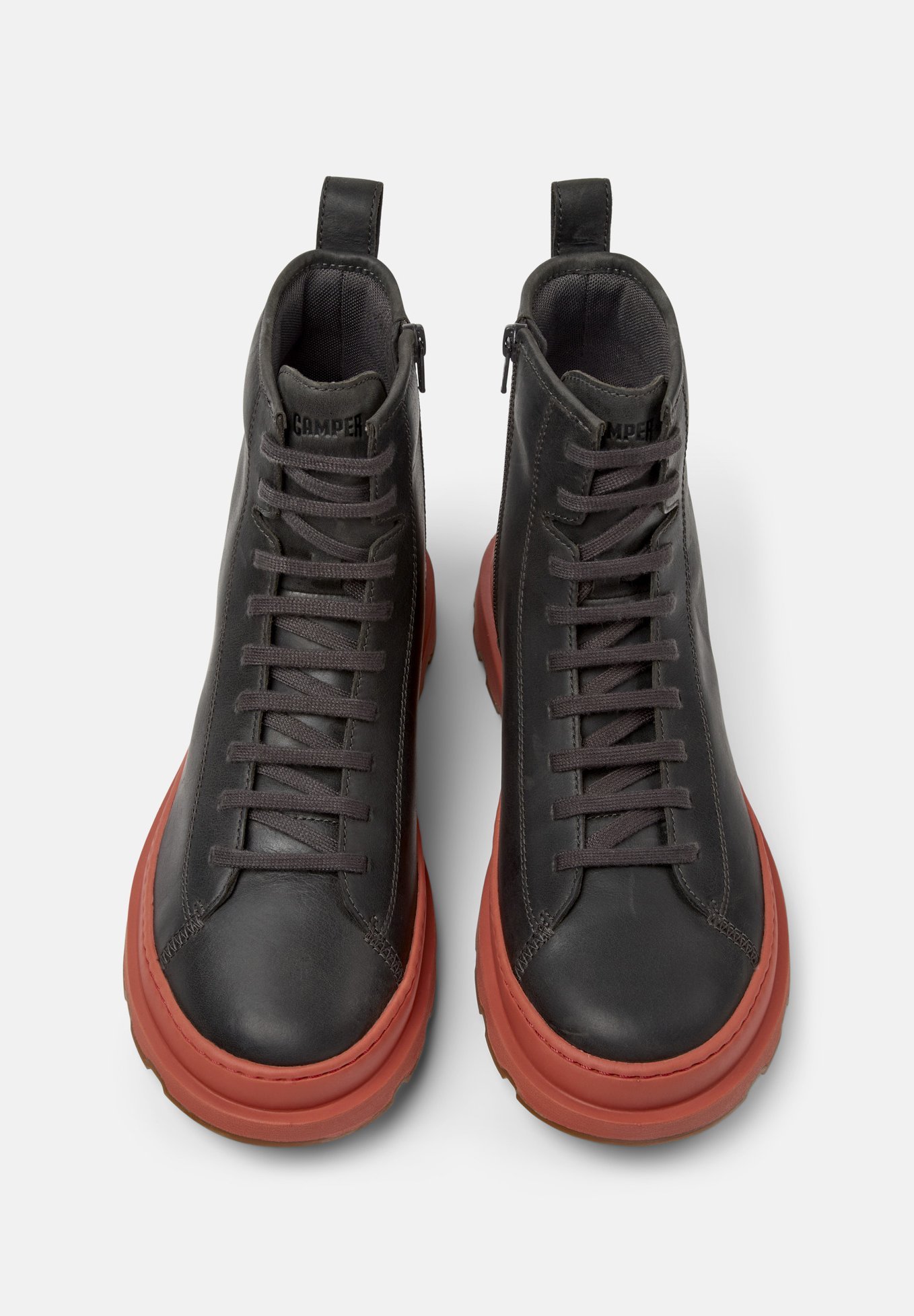 Camper BRUTUS - Stivaletti stringati - crazyhorse meteor/brutus geummiel