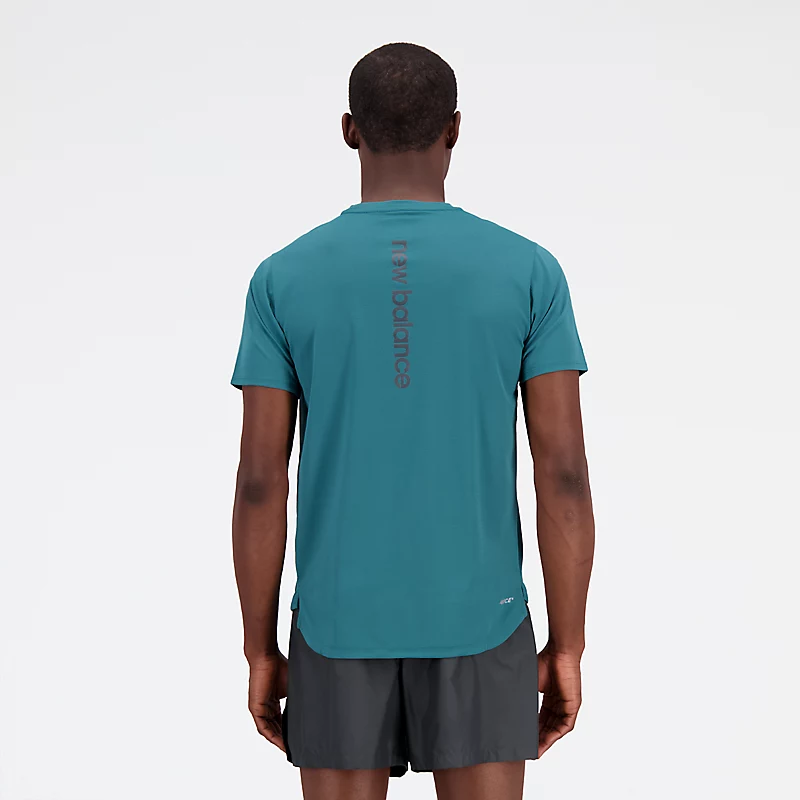 Impact Run AT N-Vent T-shirt met korte mouwen voor heren – Vintage Turquoise
